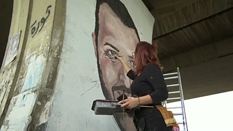 Au Liban, des portraits fleurissent en hommage au manifestant abattu