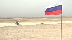 عکس از ویدئو مربوط به پایگاه جدید روسیه در شمال سوریه گرفته شده است