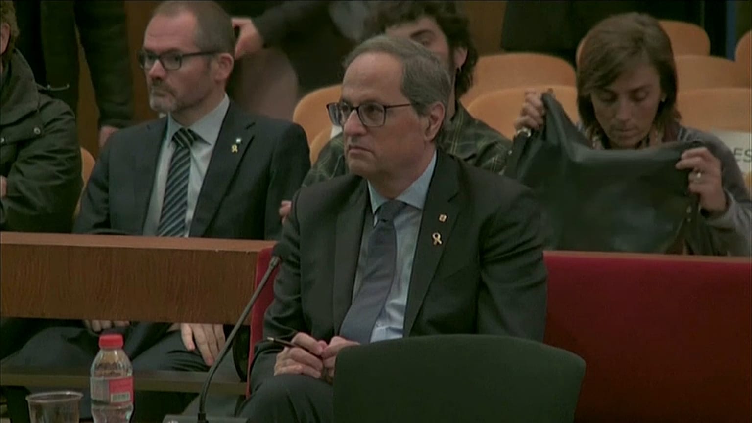 El presidente de la Generalitat, Quim Torra, ante la justicia por desobediencia