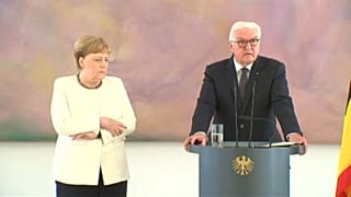 German Chancellor Angela Merkel seen shaking for second time this month