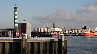 The Dutch port of Vlaardingen.