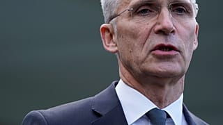 FILE PHOTO: NATO Secretary General Jens Stoltenberg speaks to reporters after meeting with US President Donald Trump at the White House in Washington, US November 14, 2019. 