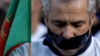 La policía portuguesa sale a las calles para llevar a cabo su propia protesta