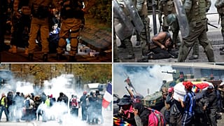 Hong Kong, Chile, Francia y Bolivia estos días