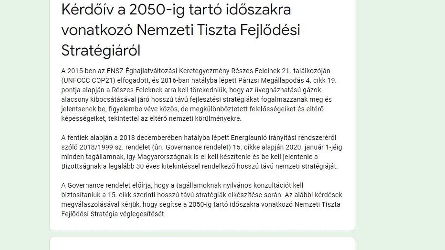 Több mint 200 ezren töltötték ki a klímakonzultációs kérdőívet a minisztérium szerint