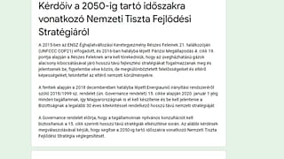 Konzultációt tart a magyar kormány a környezetvédelemről, csak nem hirdeti