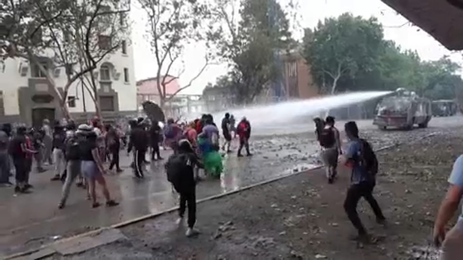 Confrontos violentos no Chile