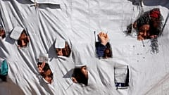 Suriye'nin Haseke kentinde, IŞİD militanlarının ve ailelerinin tutulduğu el Hol kampı