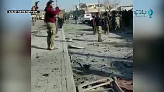 صورة من موقع الانفجار