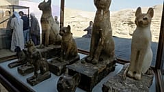 من الآثار المكتشفة والتي عرضتها وزارة الآثار المصرية 