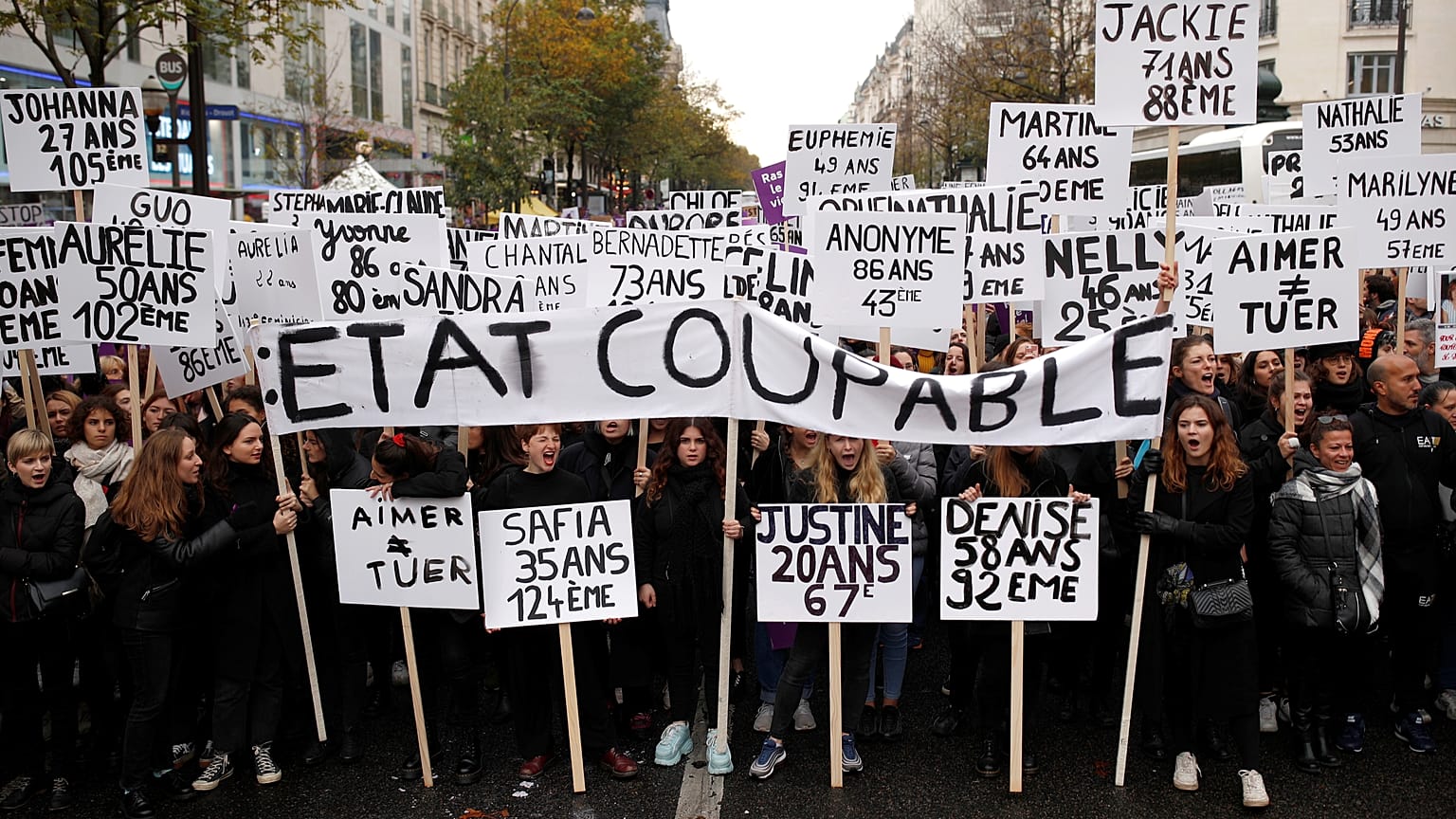 Milhares unem-se contra a violência sobre as mulheres