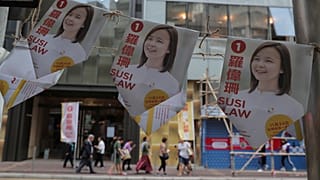 Hong Kong'da seçim kampanyaları