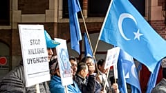 Uygur Türkleri Hollanda'da Çin'i protesto etti