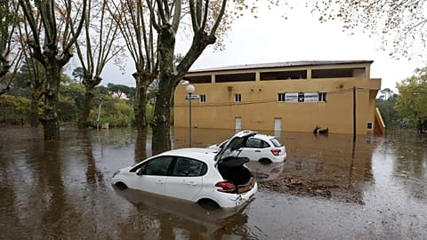 Storms lash southeast France, two dead in flooding