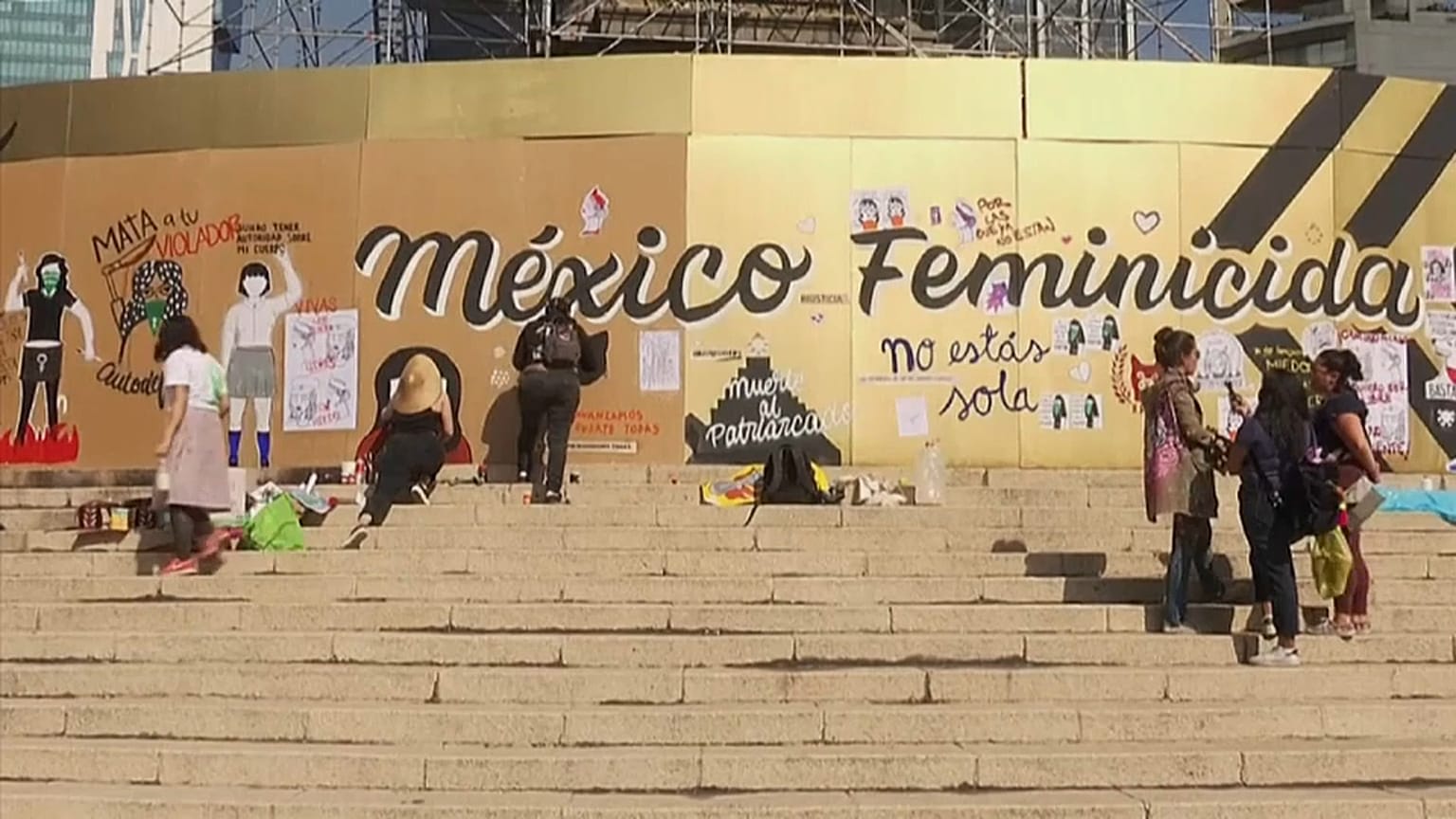 Protestaktion in Mexiko-Stadt: Mit Kunst gegen Gewalt an Frauen 