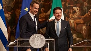 Συνάντηση Μητσοτάκη-Κόντε στη Ρώμη
