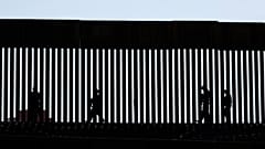 Border Patrol agents patrol the San Ysidro border crossing after the border between Mexico and the U.S. was closed in the San Ysidro neighborhood of San Diego