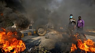 صورة من مظاهرات النجف