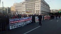 Συλλαλητήριο της ΓΕΝΟΠ-ΔΕΗ έξω από τη Βουλή