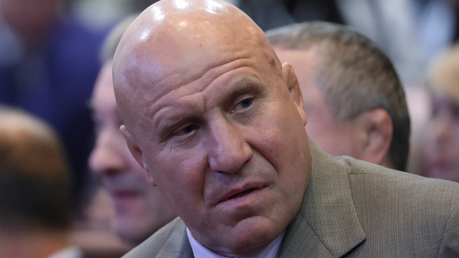 Mihail Mamiasvili, az Orosz Birkózószövetség elnöke az Orosz Olimpiai Bizottság ülésén