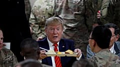 Trump had a Thanksgiving meal with troops at the Bagram air base in Aghanistan