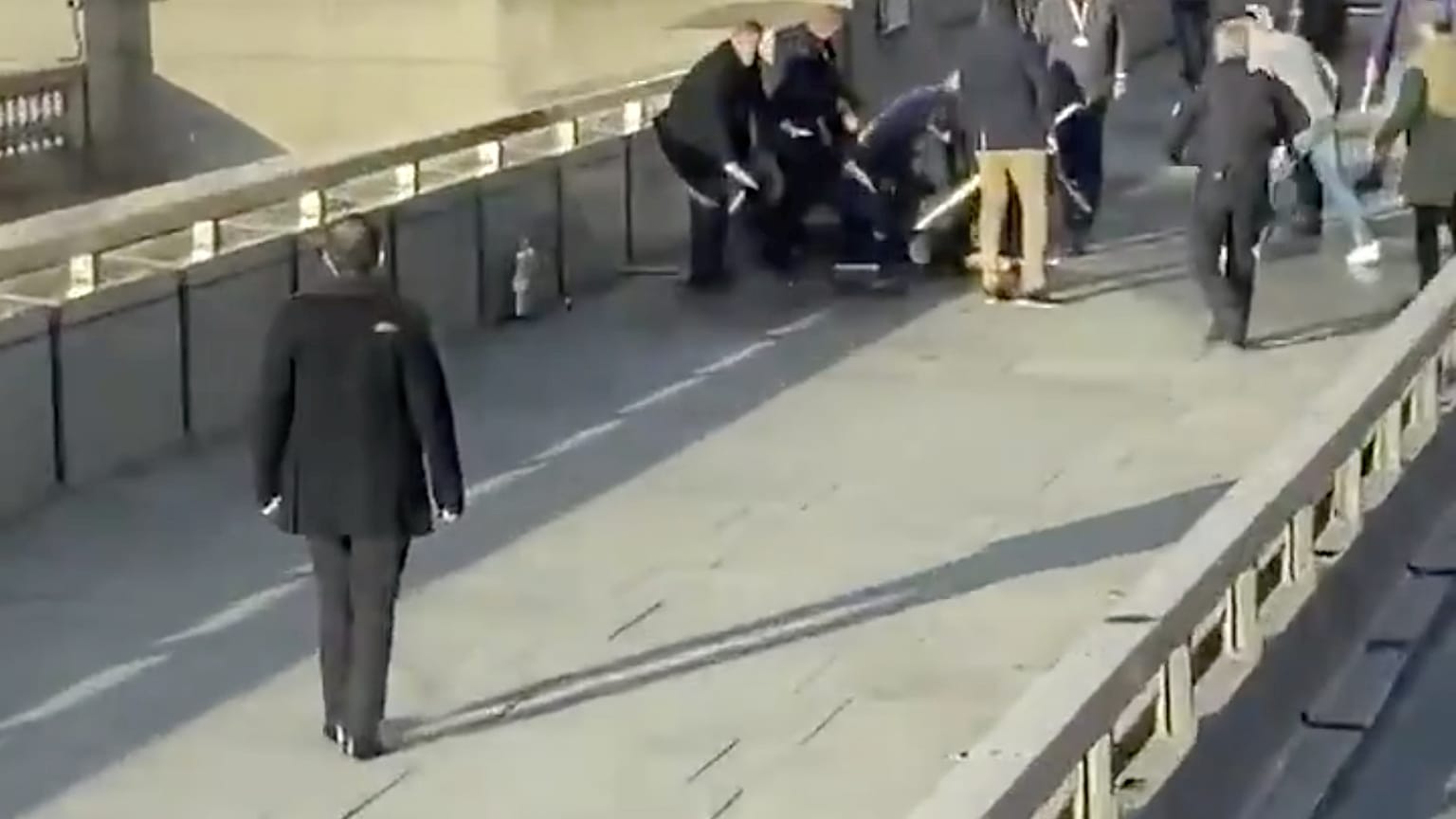 Eyewitness says man used narwhal tusk to confront terrorist suspect in London Bridge stabbing