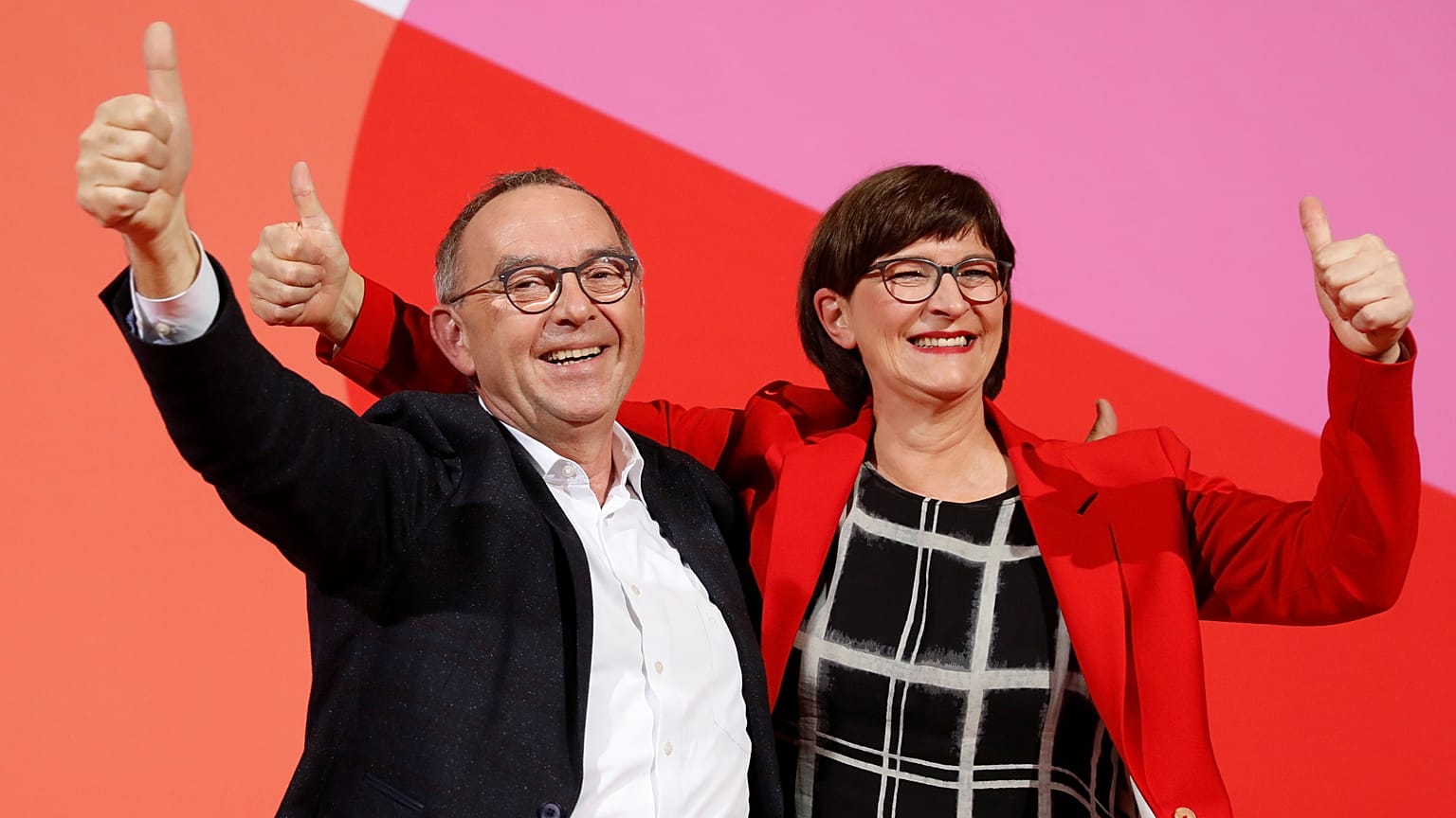 SPD: 53,06 % für Walter-Borjans und Esken als neue Vorsitzende 