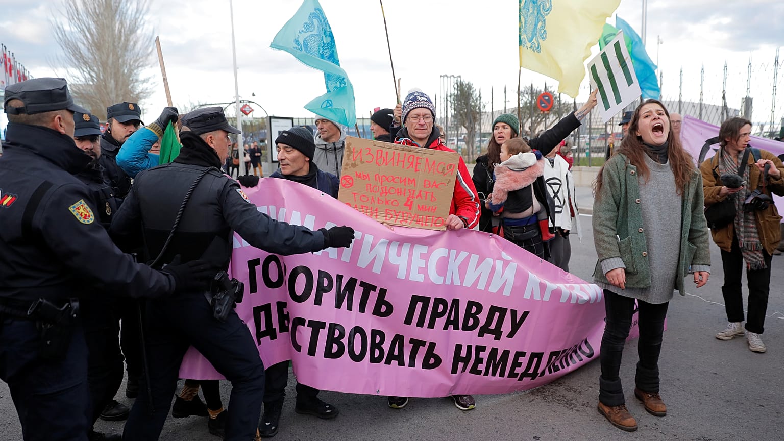 COP25, le proteste degli attivisti