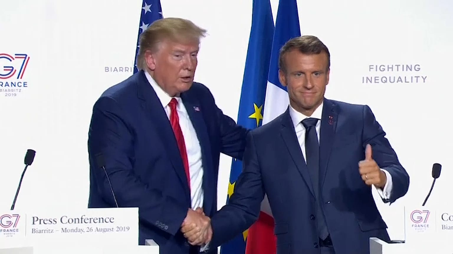 Trump amenaza con más aranceles a Francia por el impuesto a los gigantes digitales