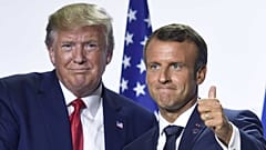 Emmanuel Macron et Donald Trump, à Biarritz en France lors du G7, le 26 août 2019.
