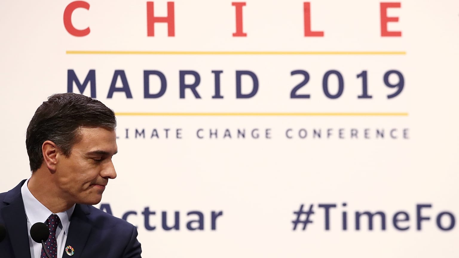 Spain's acting Prime Minister Pedro Sanchez