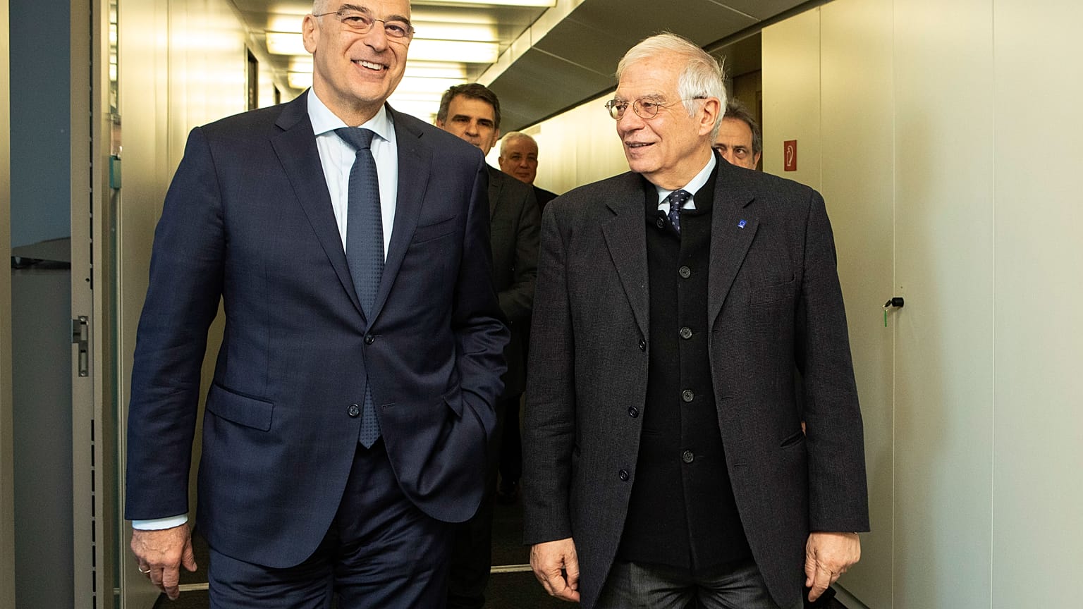Josep Borrell Fontelles, Nikos Dendias