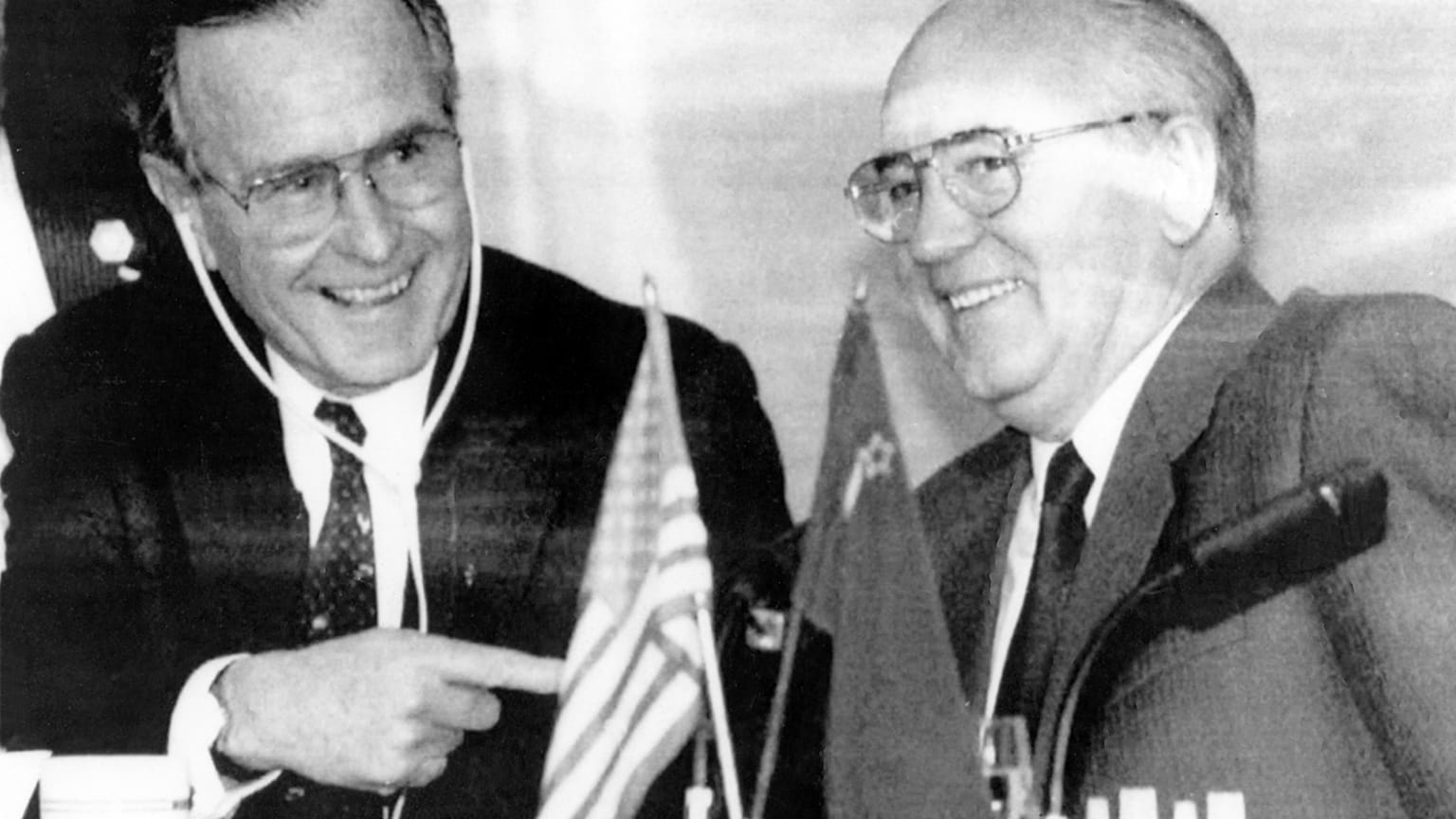 George Bush und Michail Gorbatschow