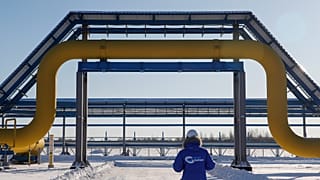 A section of the Power of SIberia pipeline to China