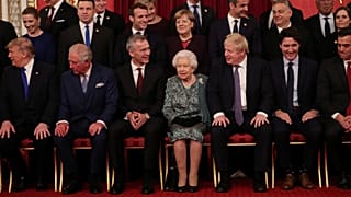 Photo de groupe au palais de Buckingham pour les 70 ans de l'OTAN