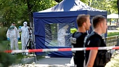 Der Tatort im Kleinen Tiergarten in Berlin am 23. August