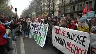Μπλακ άουτ από τις απεργιακές κινητοποιήσεις στη Γαλλία