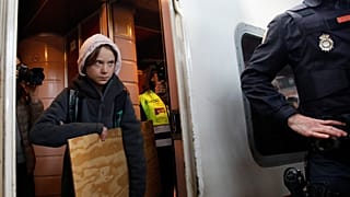 Climate change activist Greta Thunberg is pictured as she arrives in Madrid, Spain, December 6, 2019.