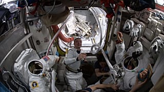 Dias trabalhosos a bordo da ISS