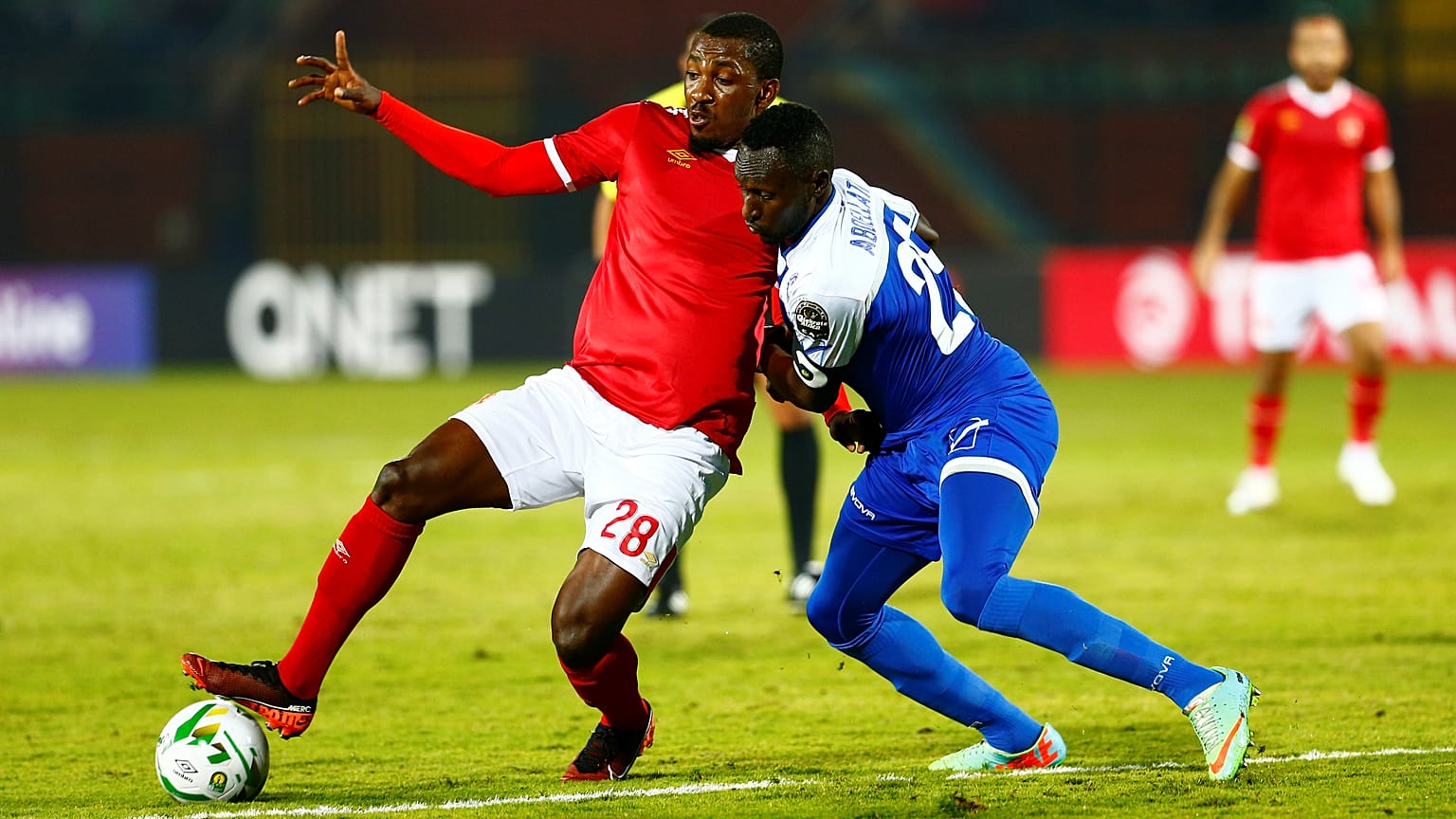 صورة من مبارة الأهلي المصري والهلال السوداني