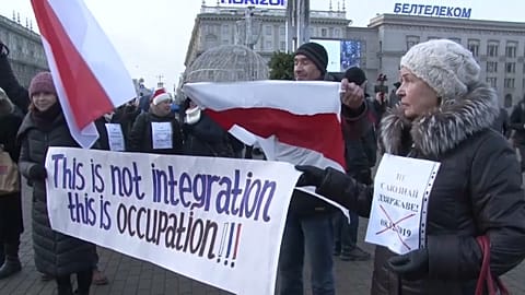 Proteste in Minsk: Sorge vor Angliederung an Russland