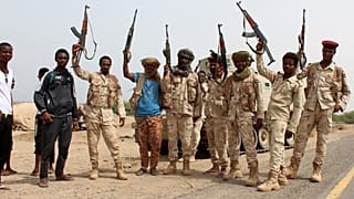 عدد من الجنود السودانيين يحاربون في اليمن في صفوف التحالف العربي بقيادة السعودية ضد الحوثيين. 22/06/2018