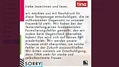 In einer Stellungnahme auf Twitter entschudigt sich der Verlag für den Formulierungsfehler