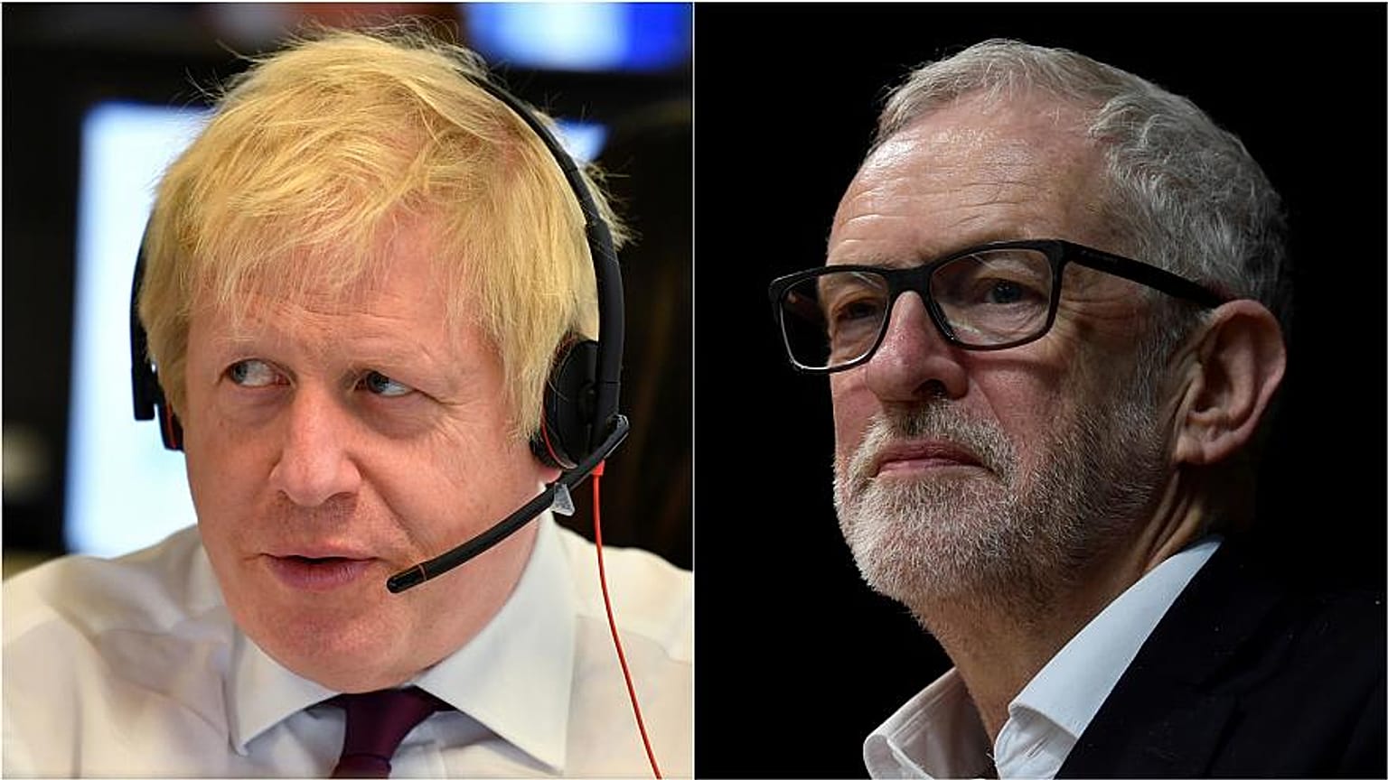 Boris Johnson und Jeremy Corbyn 