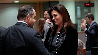 Varga Judit magyar  igazságügyminiszter és Konrad Szymanski lengyel európai uniós ügyekért felelős miniszter 2019. december 10-én Brüsszelben
