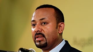 Ethiopian Prime Minister Abiy Ahmed Ali poses with medal and diploma after receiving Nobel Peace Prize during ceremony in Oslo City Hall, Norway December 10, 2019.