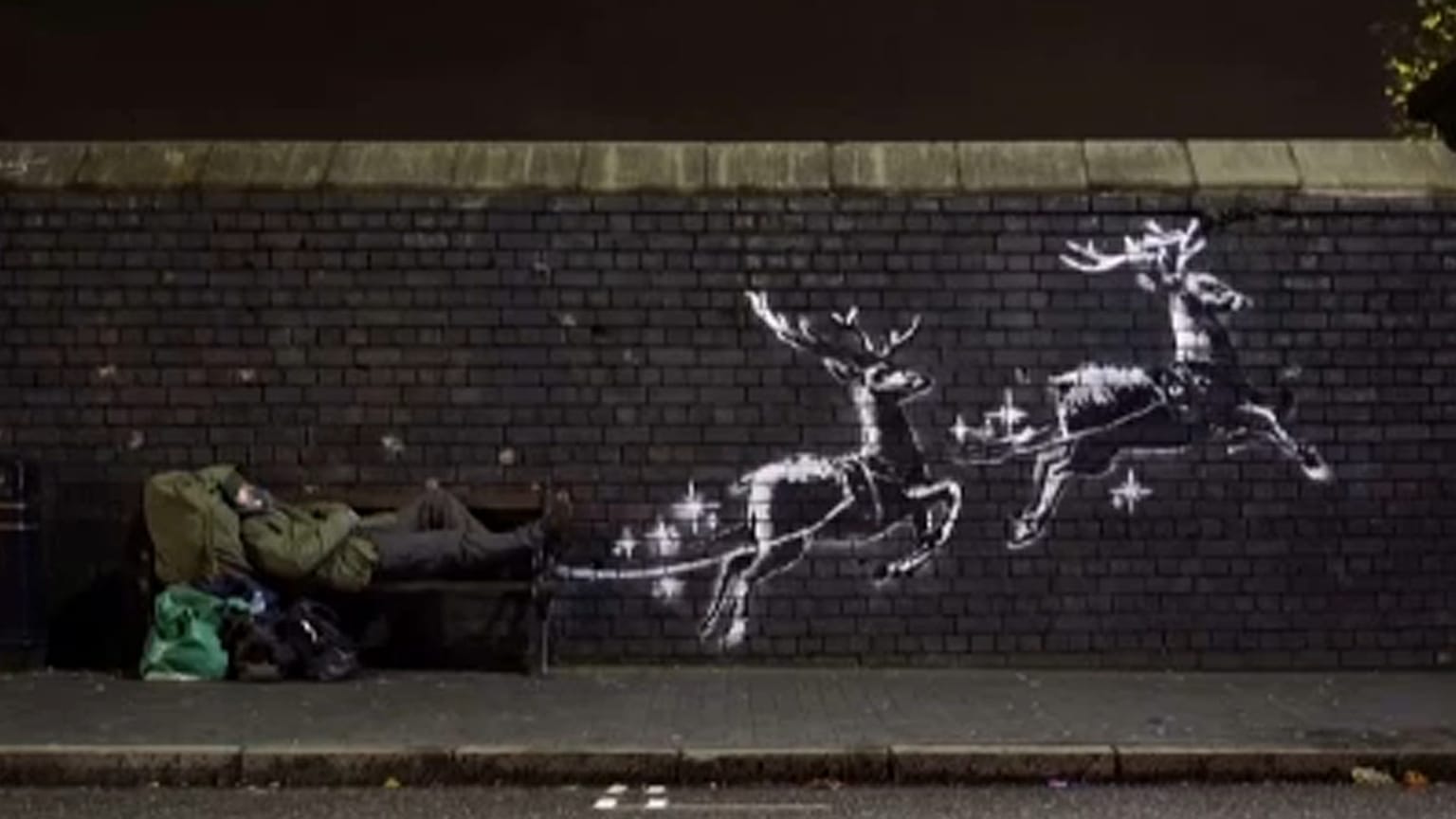 Banksy a hajléktalanok hányattatásairól
