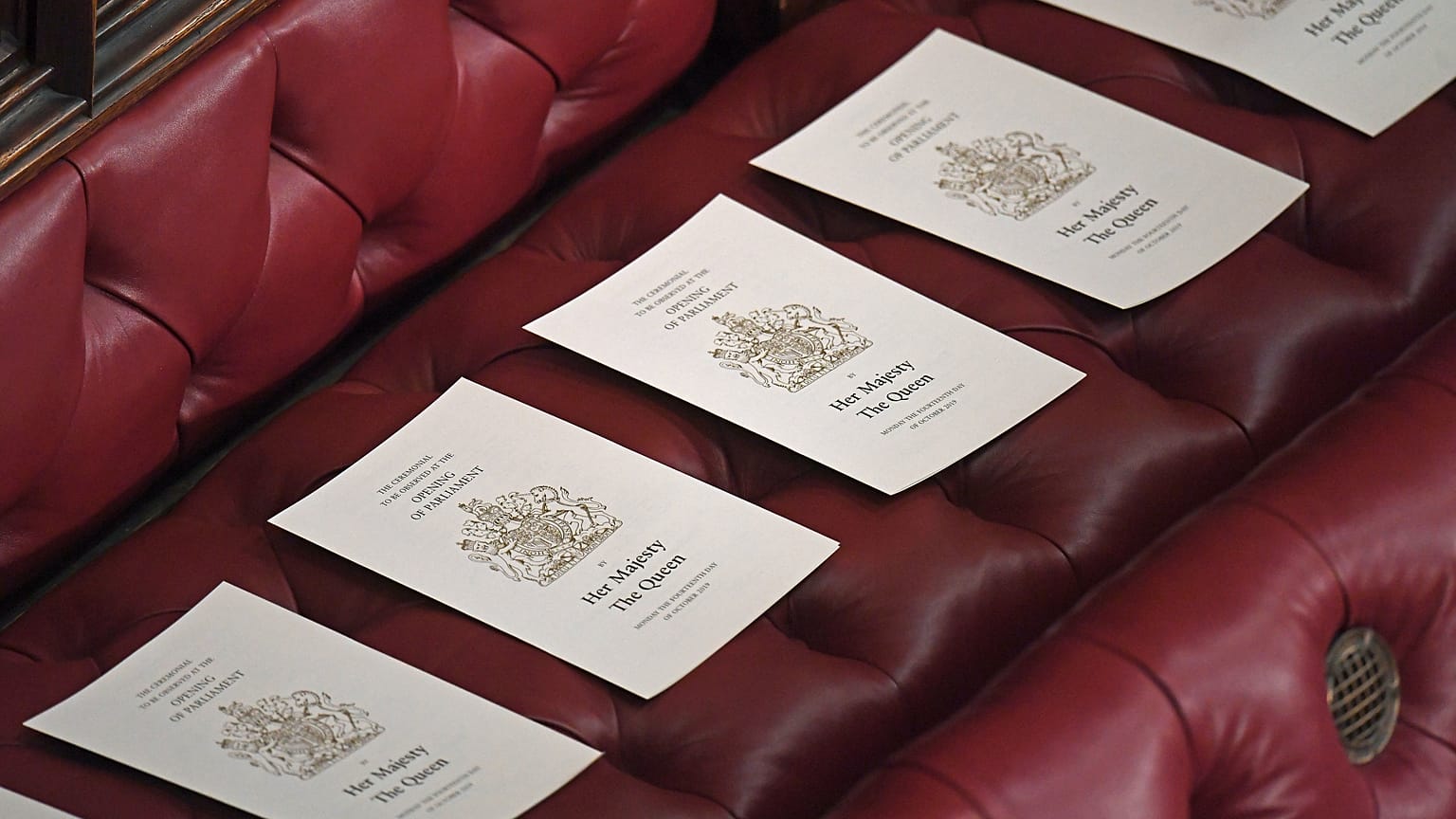 The House of Lords is pictured ahead of the State Opening of Parliament by Queen Elizabeth II, at the Palace of Westminster in London, Britain October 14, 2019.