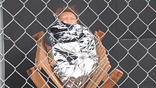 Heilige Familie hinter Gitter: Weihnachtskrippe als Flüchtlingsdrama