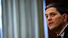 International Rescue Committee CEO David Miliband testifies before the Senate Foreign Relations Committee in Washington, D.C.
